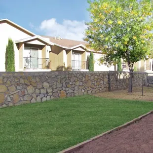 Back Yards in some Units