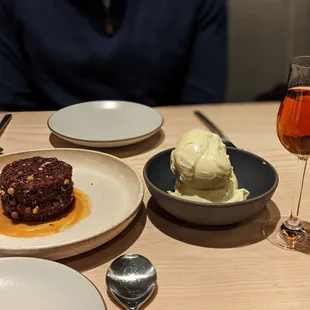 waitress talked us into the cake and ice cream combo, but frankly the I'd just do the cake next time. (and the port. always the port.)