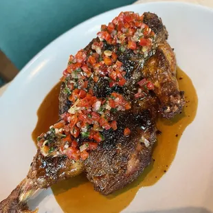 The presentation was wonderful. The food was awful and the portions were ridiculous.