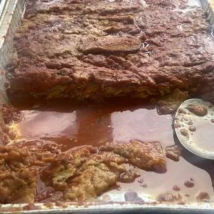 Watery eggplant parm.