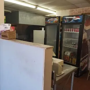 Register and kitchen
