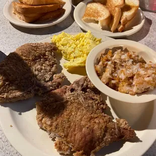 Brennan deep fried pork chops