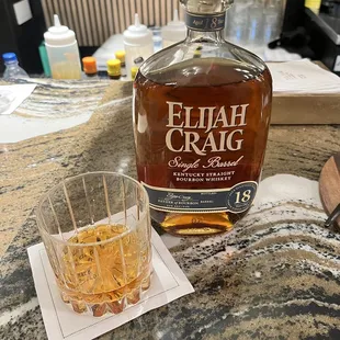 They have some heavy hitters in the bourbon department.