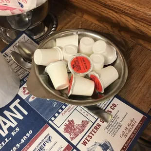 a bowl of marshmallows