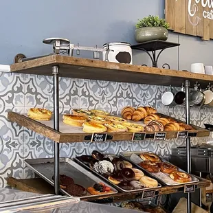 a variety of baked goods