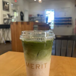 Strawberry Matcha Latte