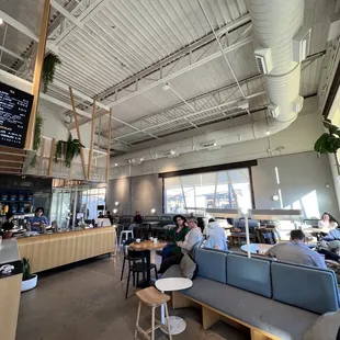 the interior of a coffee shop