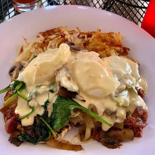 a plate of food on a table