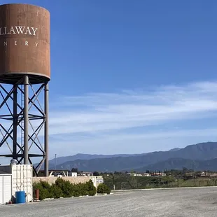 a water tower