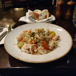 Shrimp Scampi looks goood.