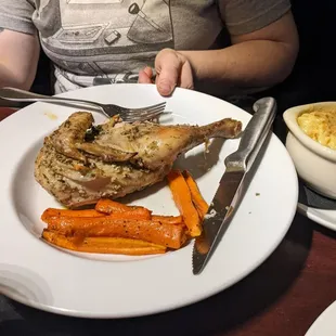 Half roasted chicken