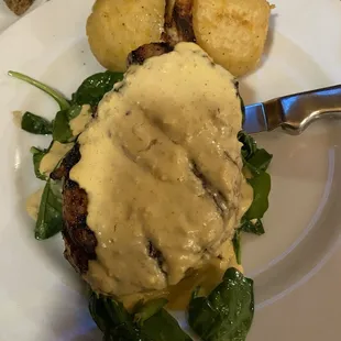 Pork chop with twice baked potato