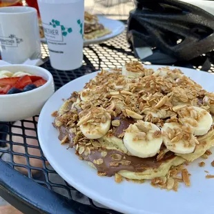 Banana Nutella Pancakes