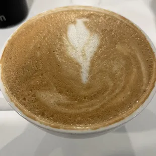 Fantastic latte!  This barista is a rock star!