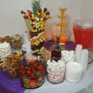 Catering food and sweets