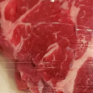 Excellent selection of meats.