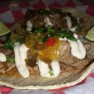Green Chili Pork Taco