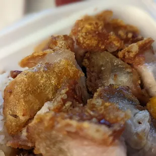 delicious lechon - the best of the three items I chose. 4.8.22