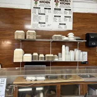 a view of the kitchen