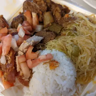 made it lechon special with the tomatoes, onions, and sauces. this dish is the lechon and 'beef stew' 4.8.22