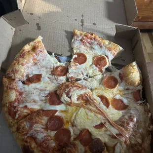 A piece of shit pizza
