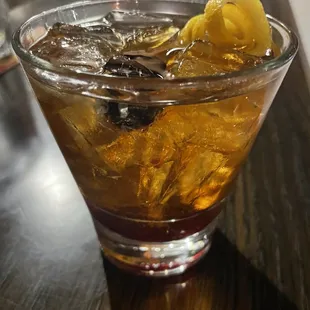 Spiced old fashioned.