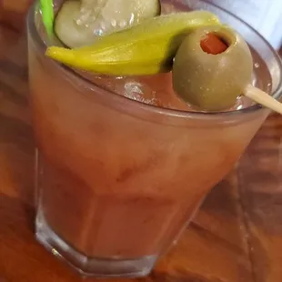 They offer bottomless mimosas and bloody Mary's. The use Zing Zang for the BMarys. Not too spicy..just right