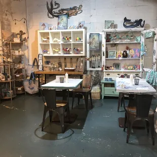 The store is much more spacious side than it looks outside.