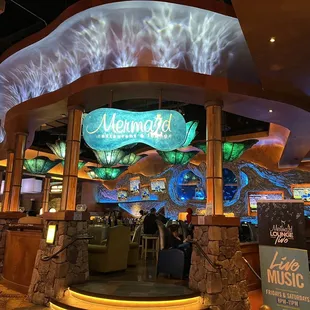 the entrance to the restaurant