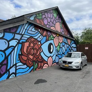 Mural on building