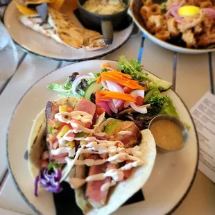 Ahi tuna tacos