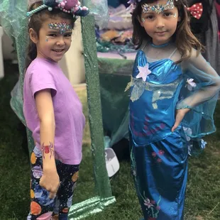 Mermaid fun with friends!