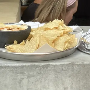 Chips and Chorizo salsa