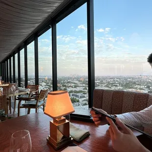 View of the city from our seats
