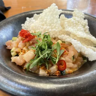 Hamachi Tostada*
