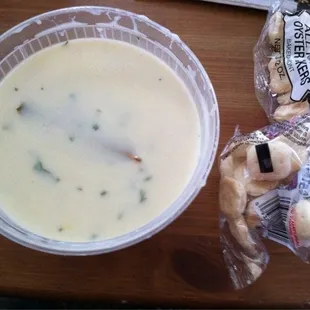 Soup of day: corn chowder.