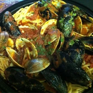Clams &amp; mussels.
