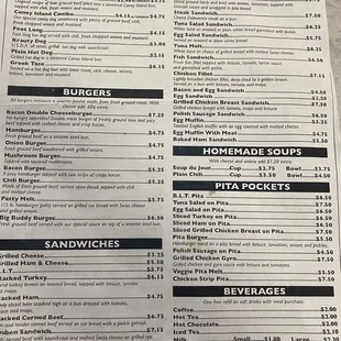 Other side of the menu