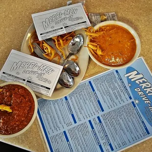 Spoons for everyone National Chili and Chicken Tortilla Soup WOW