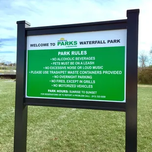 Park rules.  11/24/2017