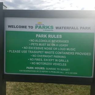 the park rules