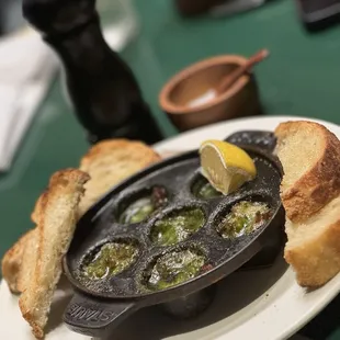 Octopus in butter sauce.