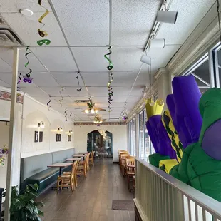 Decor of Mardi Gras.
