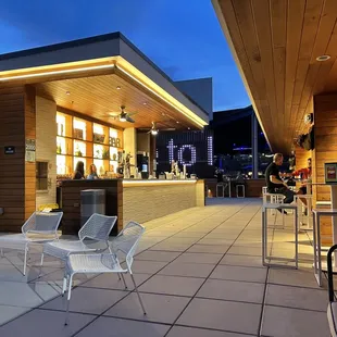 outdoor seating area