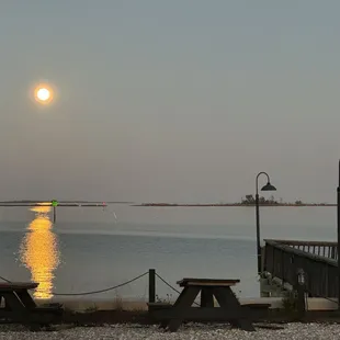 Evening view from our table.