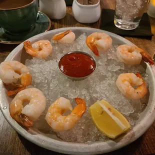 Shrimp with cocktail sauce  ($2.50 each)