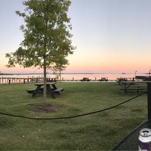 View from outside dining area
