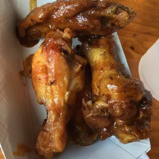 Caribbean Jerk and hot buffalo