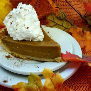 We also serve pumpkin pie.