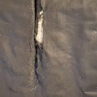 DAMAGED COUCH FABRIC